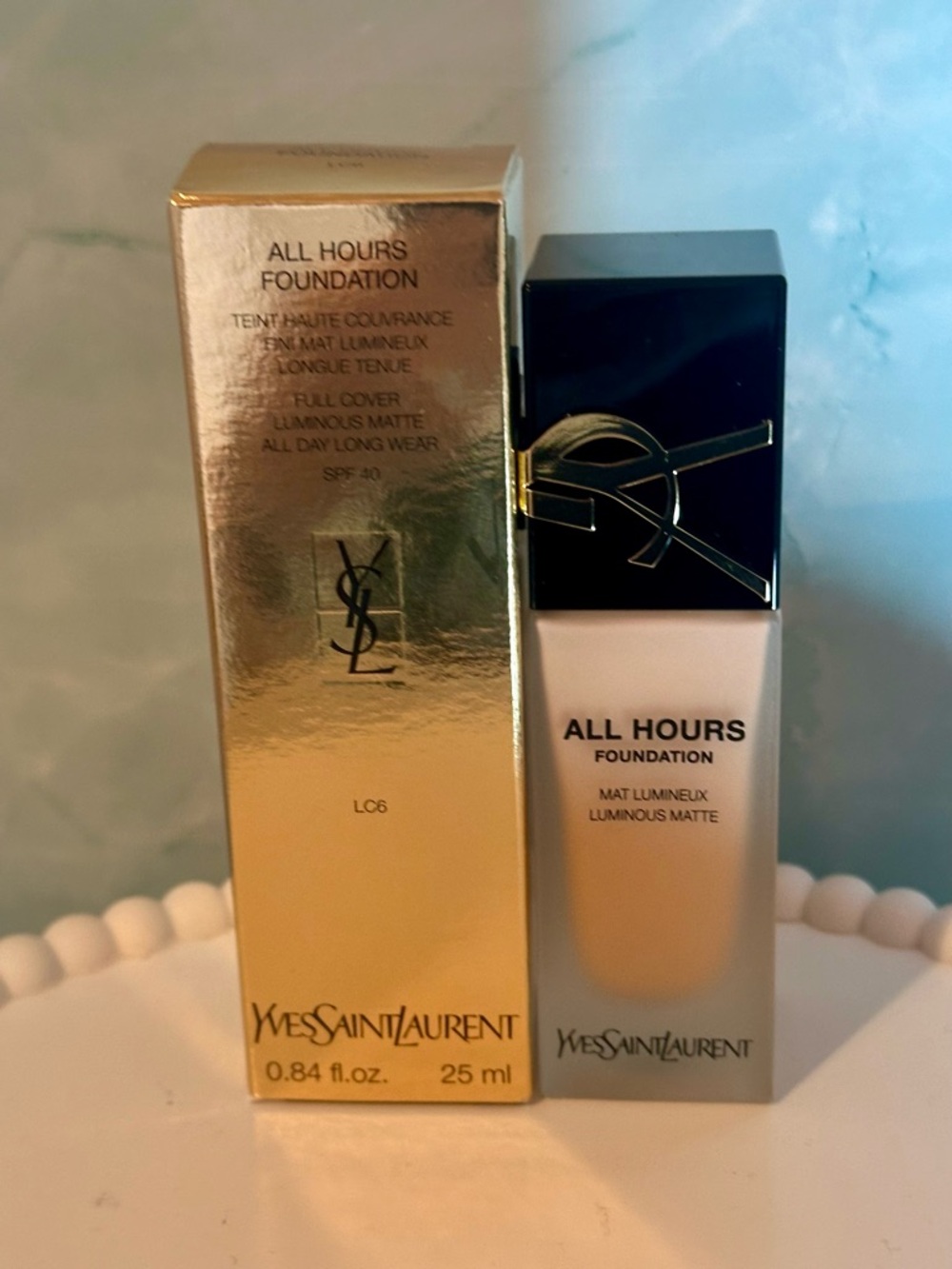 YSL Yves Saint Laurent All Hours Foundation SPF 40 - #LC6 , 0.84oz Sold Out NIB